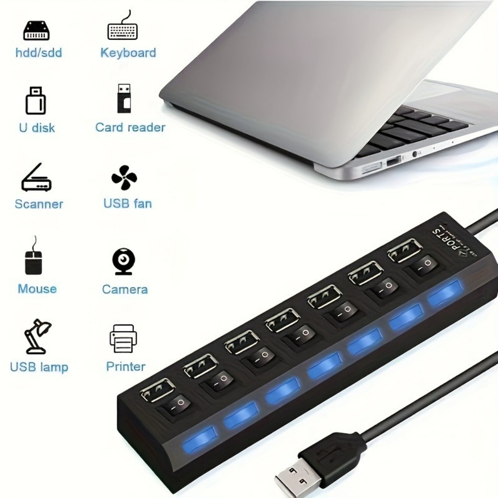 Multi Port Usb Hub - USB 3.0 Hub 4 7 Port