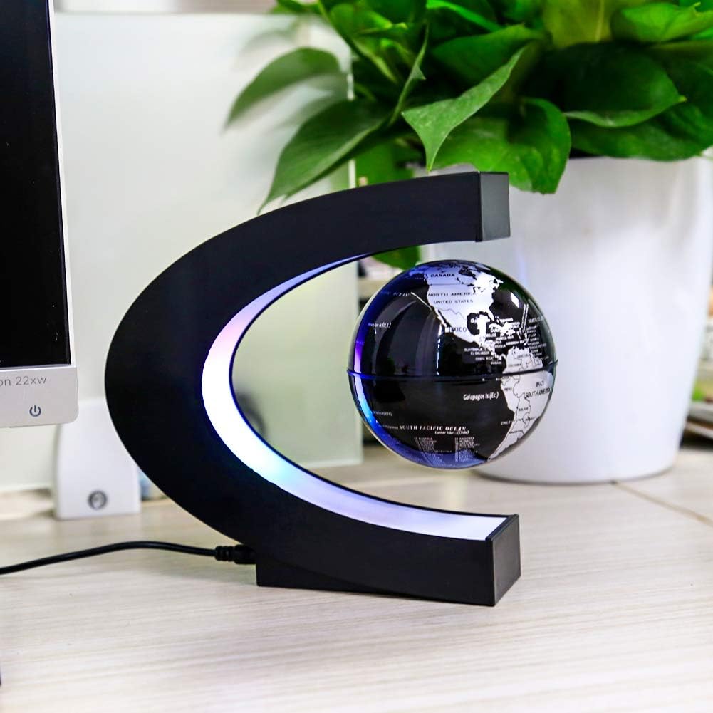 Magnetic Levitating Globe with - Cool Office Tech Gadgets avaliação e preço