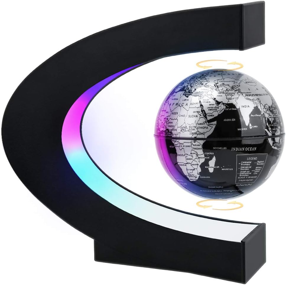 Magnetic Levitating Globe with - Cool Office Tech Gadgets avaliação e preço