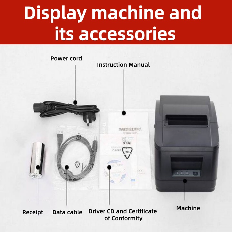 80mm POS Thermal Printer Auto  - Receipt Printer Thermal avaliação e preço