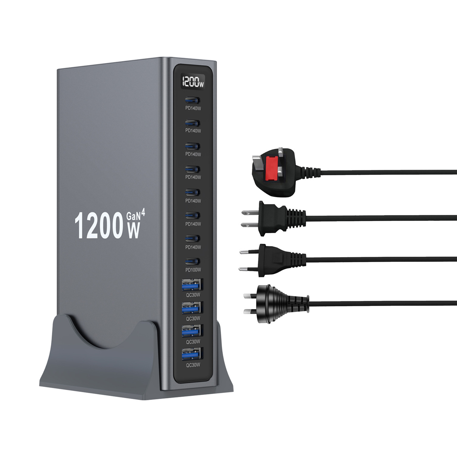 New 1200W Multi Port GaN Deskt - Multi Port Usb Hub avaliação e preço