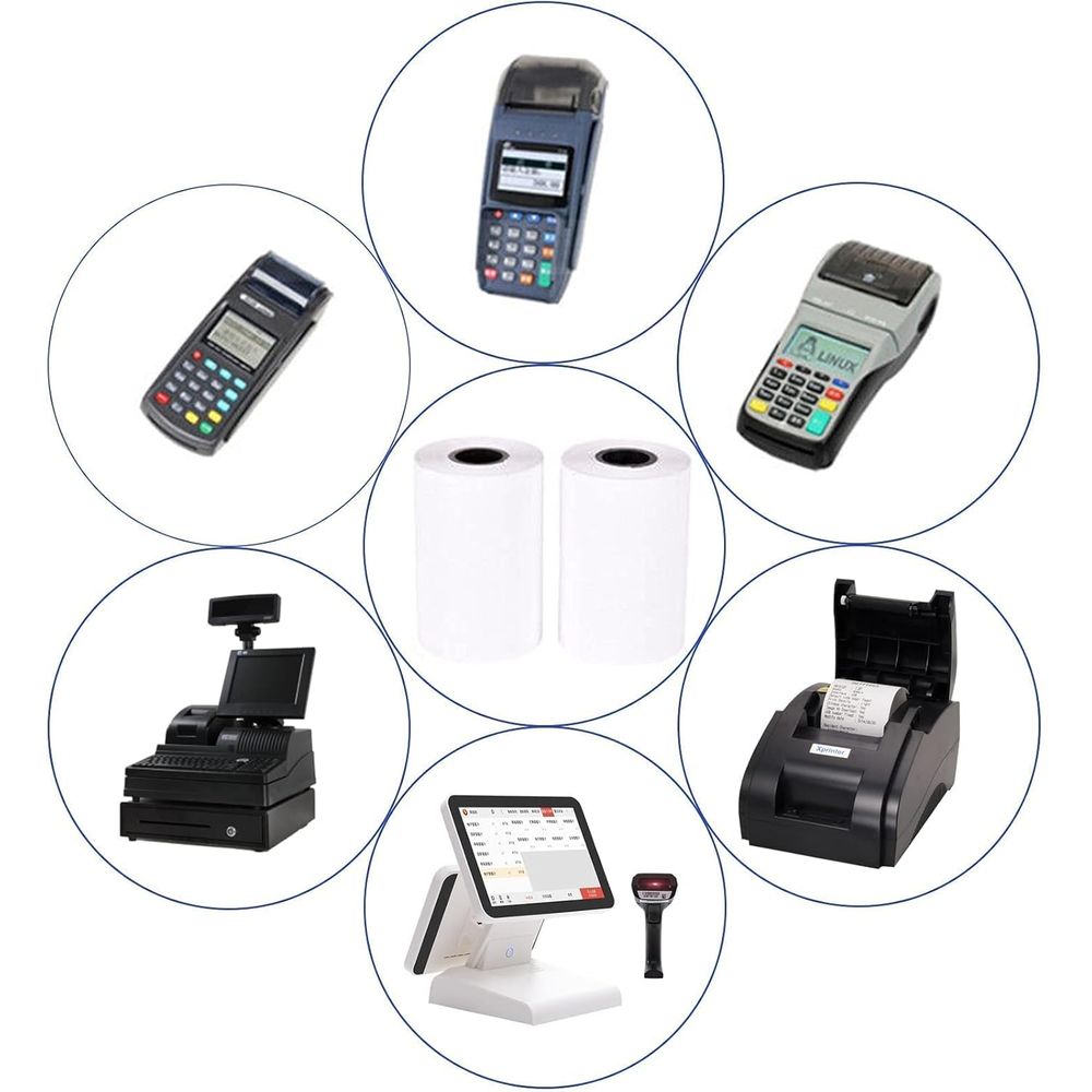 200 Rolls 2.25 x 50' Thermal R - Receipt Printer Thermal avaliação e preço