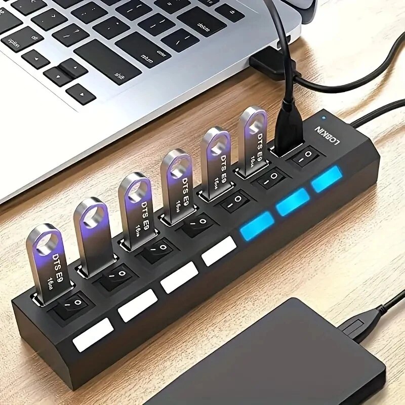 High Speed 4/7 Ports USB HUB 2 - Multi Port Usb Hub avaliação e preço