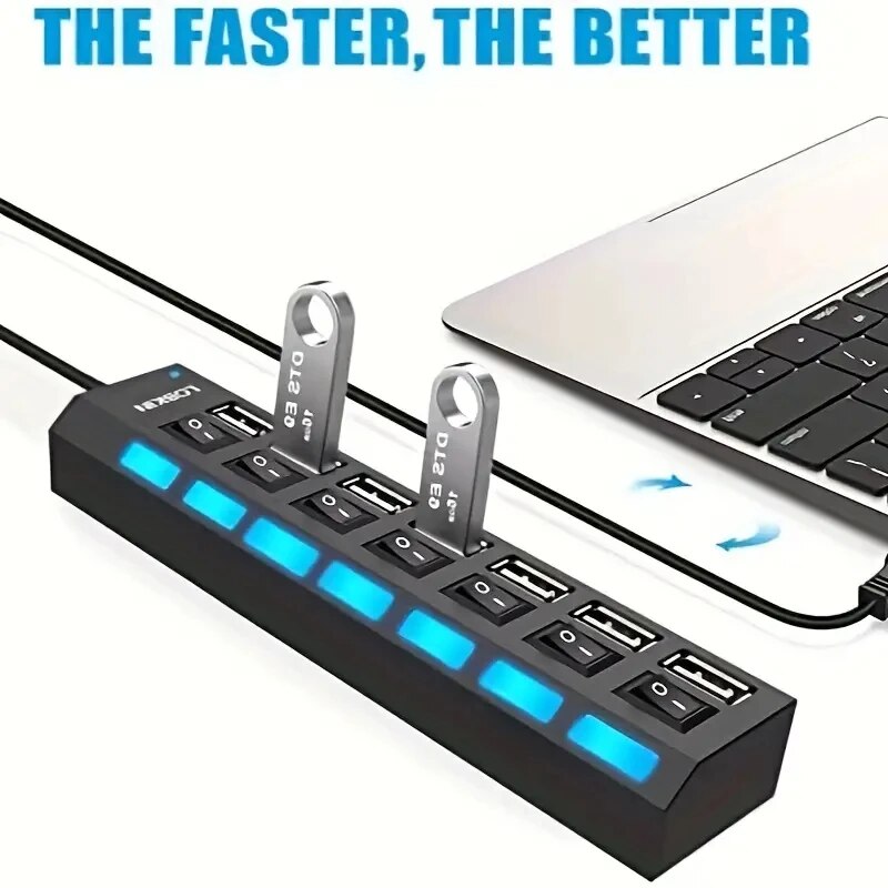 High Speed 4/7 Ports USB HUB 2 - Multi Port Usb Hub avaliação e preço