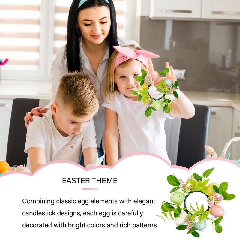 Easter Candle Rings Wreath Eas - Ring Light Desk Small avaliação e preço