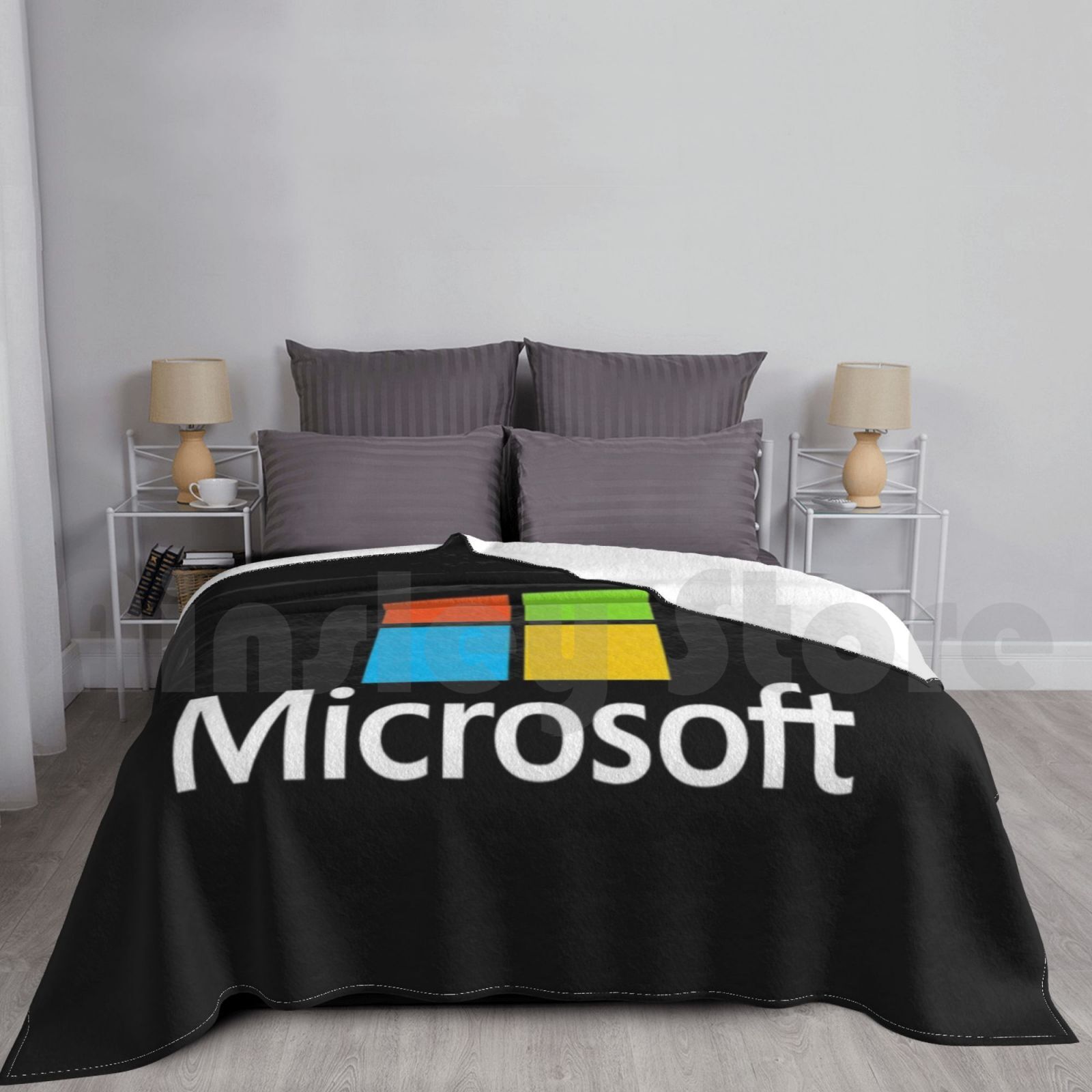 Microsoft Type Blanket Fashion - Office Tech Logo avaliação e preço