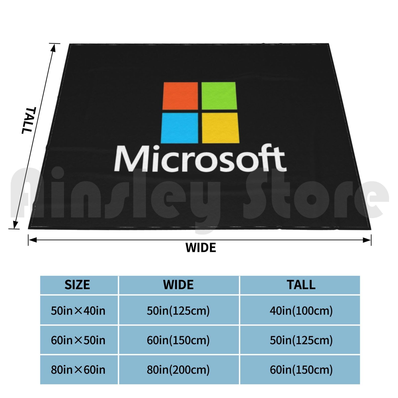 Microsoft Type Blanket Fashion - Office Tech Logo avaliação e preço
