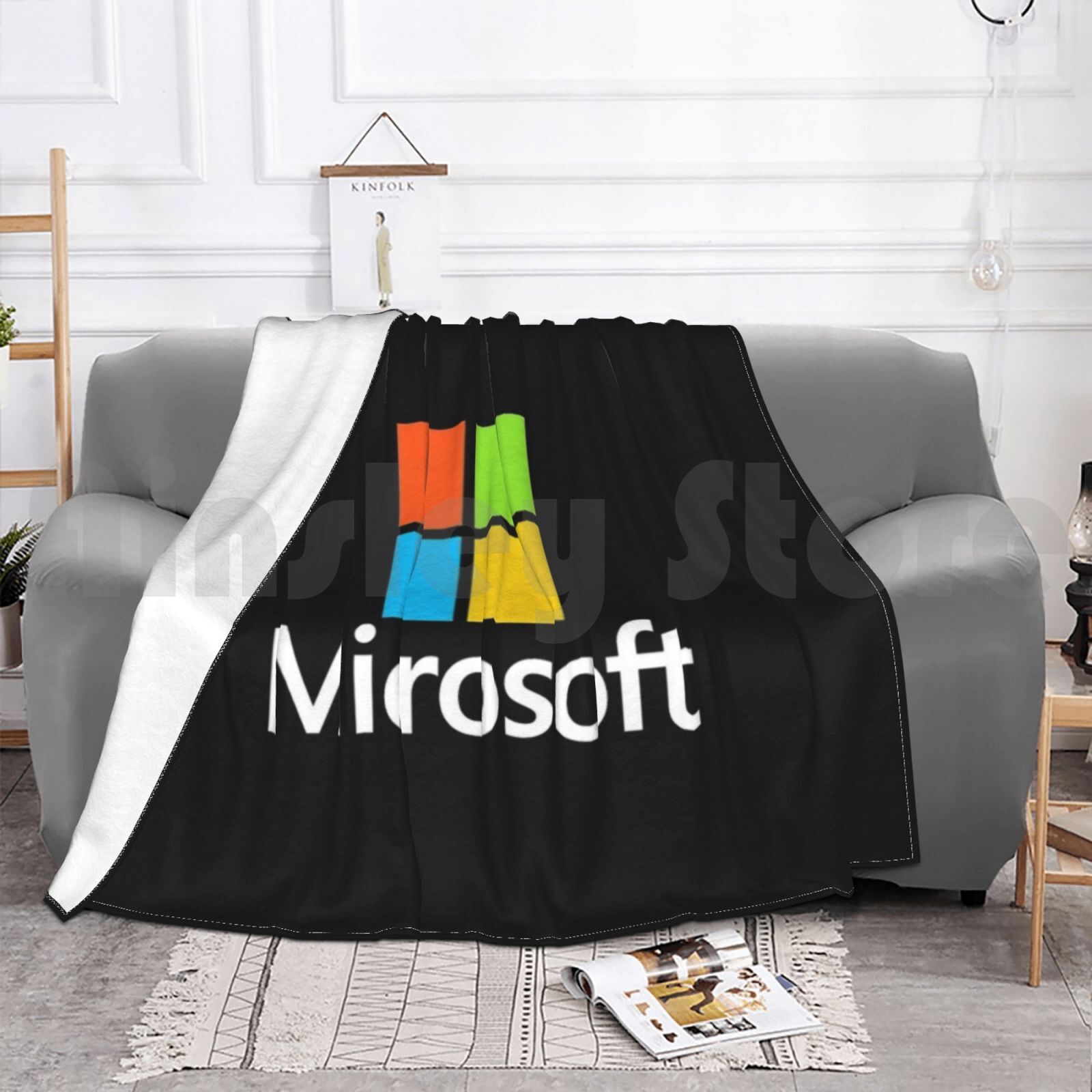 Microsoft Type Blanket Fashion - Office Tech Logo avaliação e preço