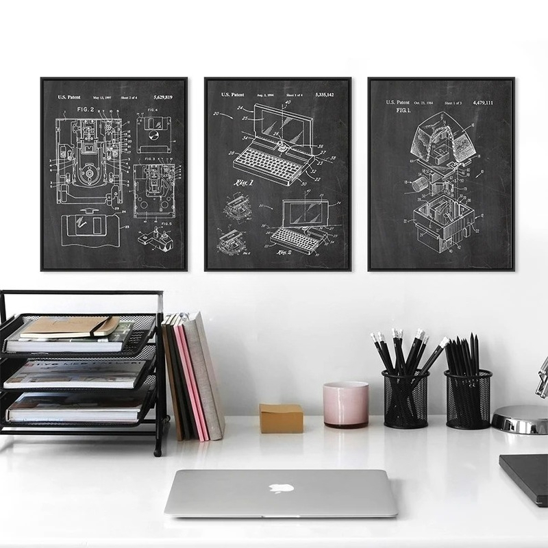 6Pcs Vintage Computer Patent W - Office Print Tech avaliação e preço
