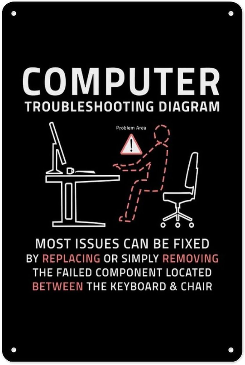 Metal Tin Sign 8 X 12 Inch - F - Office Tech avaliação e preço