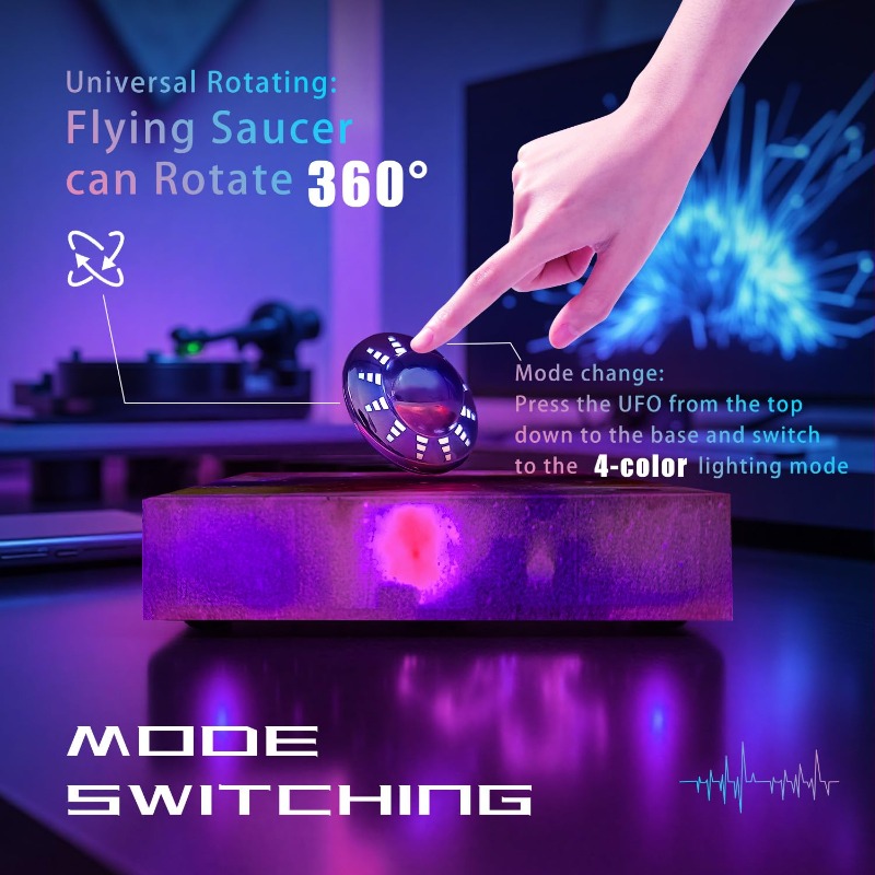 Levitating UFO Lamp Floating 3 - Cool Office Tech Gadgets avaliação e preço