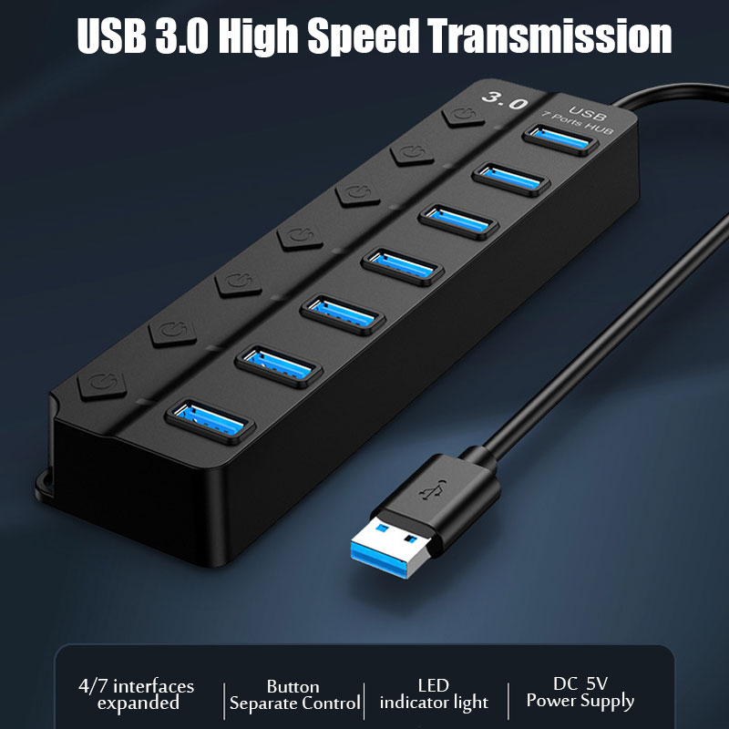USB Hub USB 3.0 Power Adapter  - Multi Port Usb Hub avaliação e preço