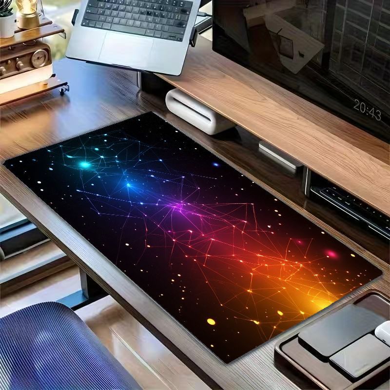 Brand XL Desk Mat Iron Art Cos - Office Tech Background avaliação e preço