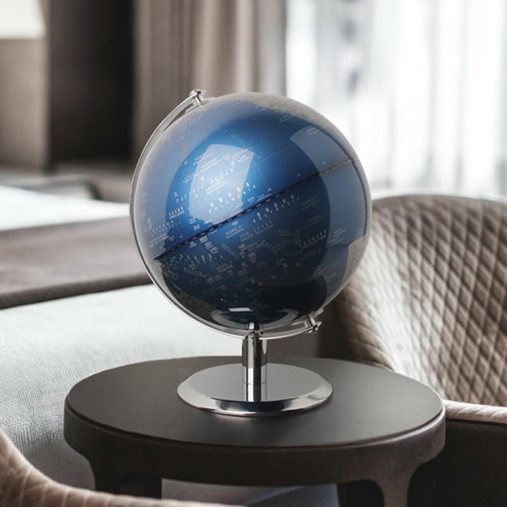 8 Inch World Globe with Stainl - Office Tech avaliação e preço