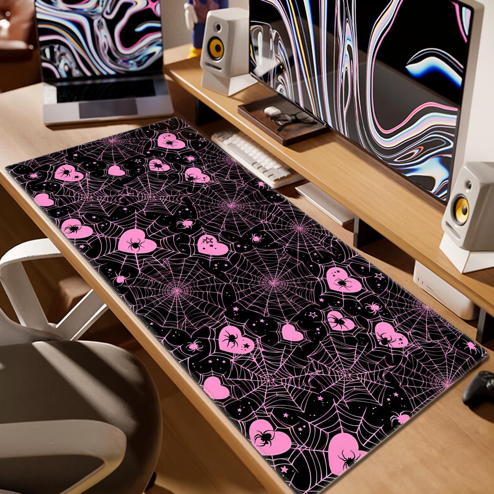 90x40 White or Pink Spiderweb  - Office Tech avaliação e preço