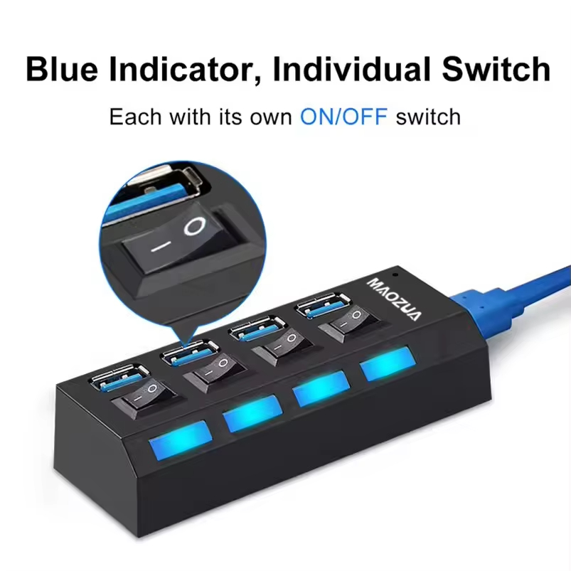 High Speed 4 Ports USB HUB 4×U - Multi Port Usb Hub avaliação e preço