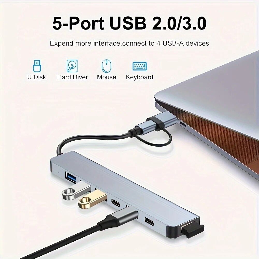 USB 3.0 HUB Type C to 7 Port U - Multi Port Usb Hub avaliação e preço