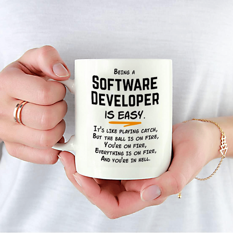 Software Developer Humor 11oz  - Office Tech avaliação e preço