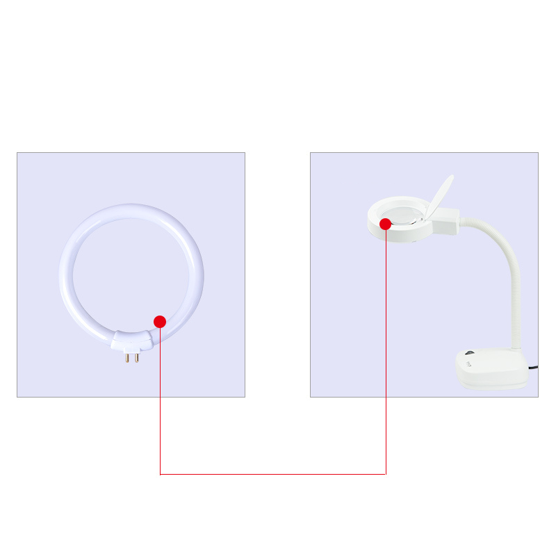 White Small Desk Lamps Bulb T4 - Ring Light Desk Small avaliação e preço