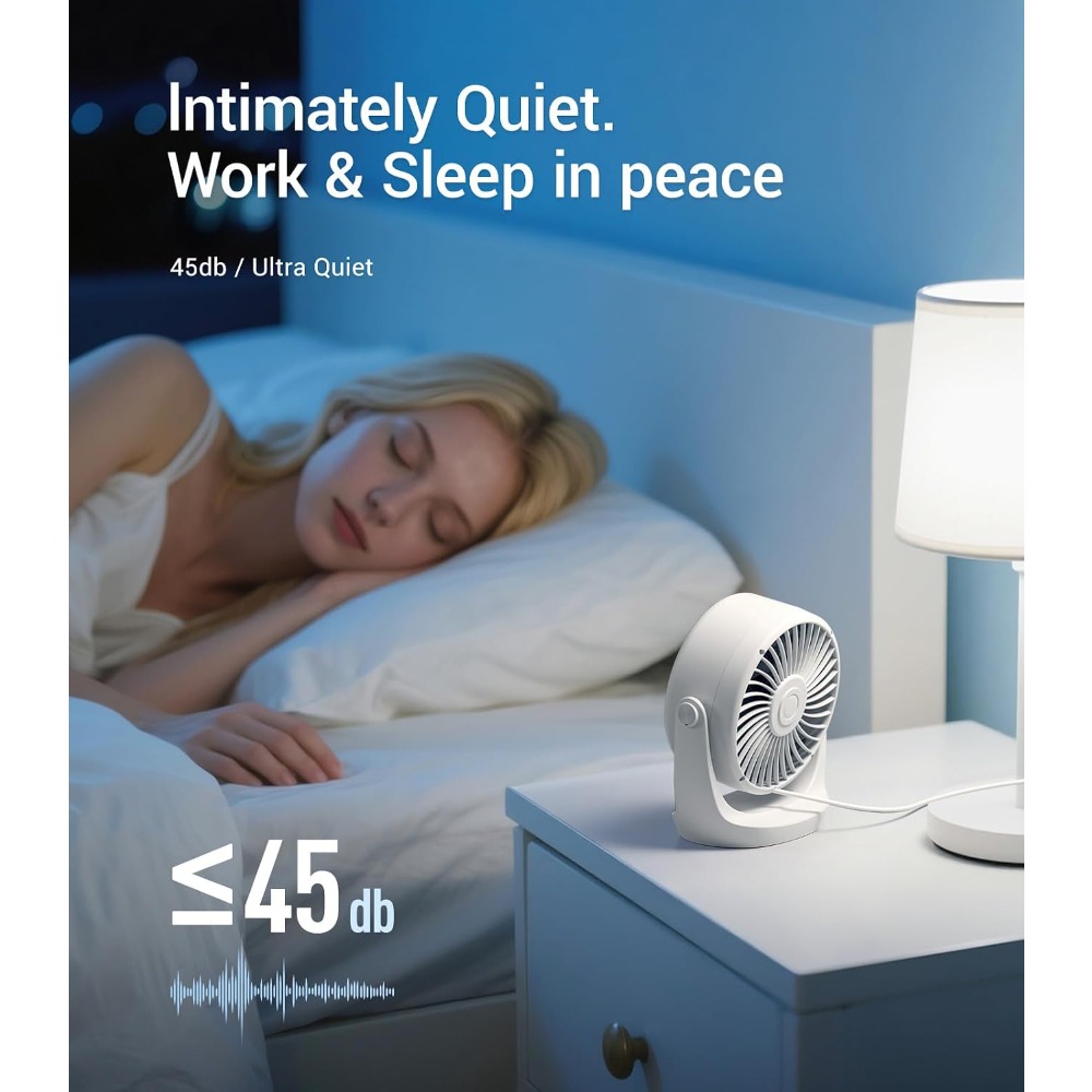 USB Desk Turbo Fan, Ultra-Quie - Cool Office Tech Gadgets avaliação e preço