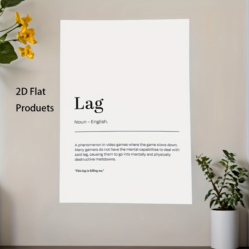 2D Flat, 1pc Minimalist Lag De - Office Print Tech avaliação e preço