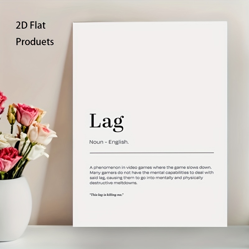 2D Flat, 1pc Minimalist Lag De - Office Print Tech avaliação e preço