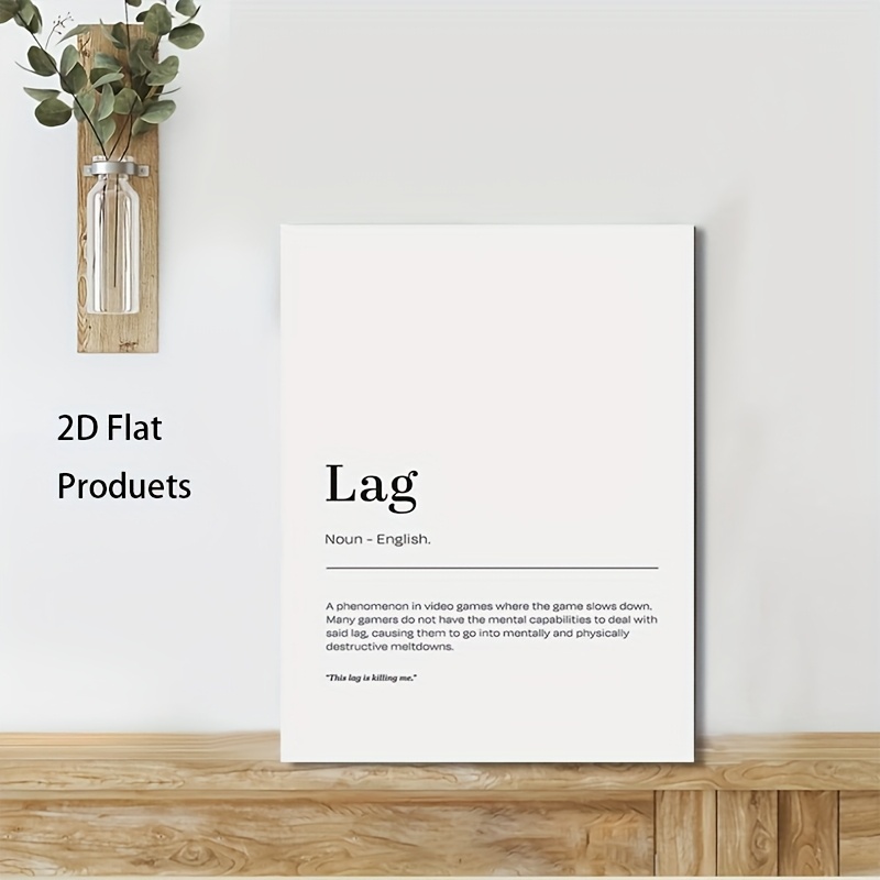 2D Flat, 1pc Minimalist Lag De - Office Print Tech avaliação e preço