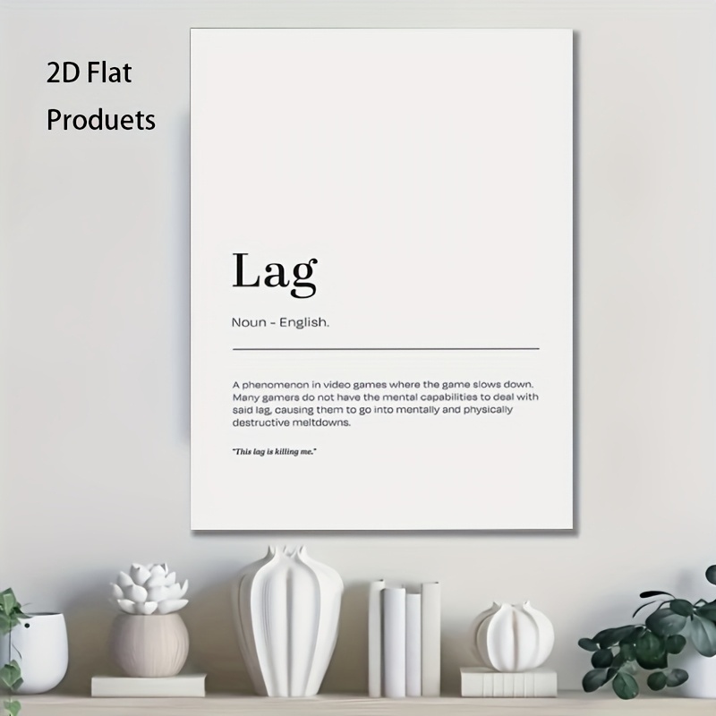 2D Flat, 1pc Minimalist Lag De - Office Print Tech avaliação e preço